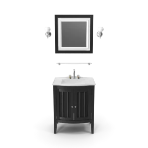 Wooden Bathroom Sink With Mirror