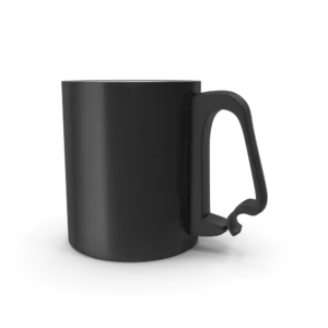 Black Aluminium Cup