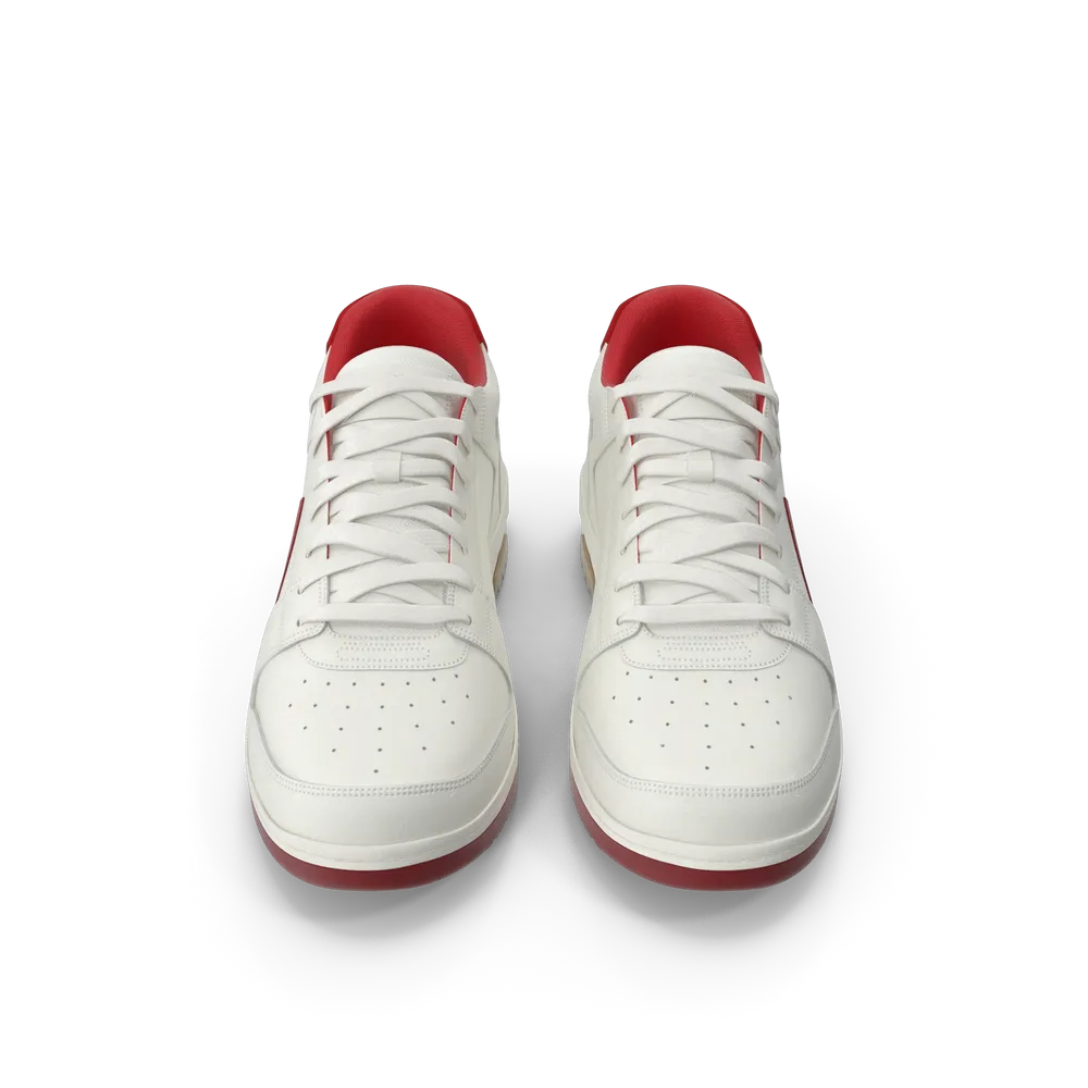 Sports Sneakers Off White & Red